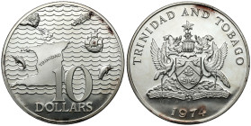 Tobago, Elżbieta II, 10 dolarów 1974