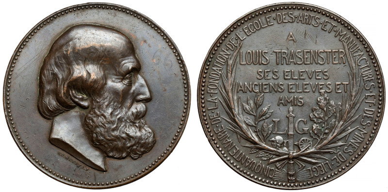 Belgium, Medal ND - Louis Trasenster Number written in ink on the obverse of the...