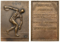 Romania, Plaque ND - Premiul Ziarului 'UNIVERSUL' Pentru Spriijinirea Sportului Romãn