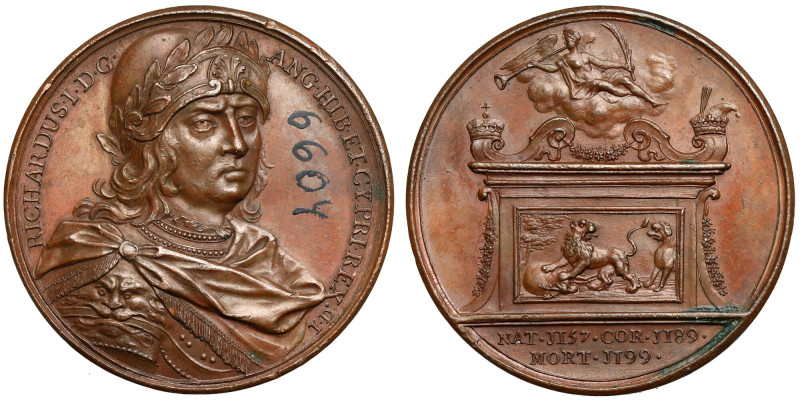 England, Medal ND - Kings and Queens of England series - Richardus I Number writ...