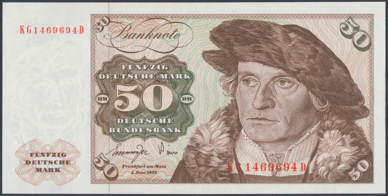 Germany, 50 Mark 1977 Reference: Rosenberg 277, Pick 33b
Grade: UNC/AU 

WORL...
