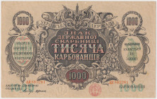 Ukraine, 1.000 Karbovantsiv ND (1920) - AE