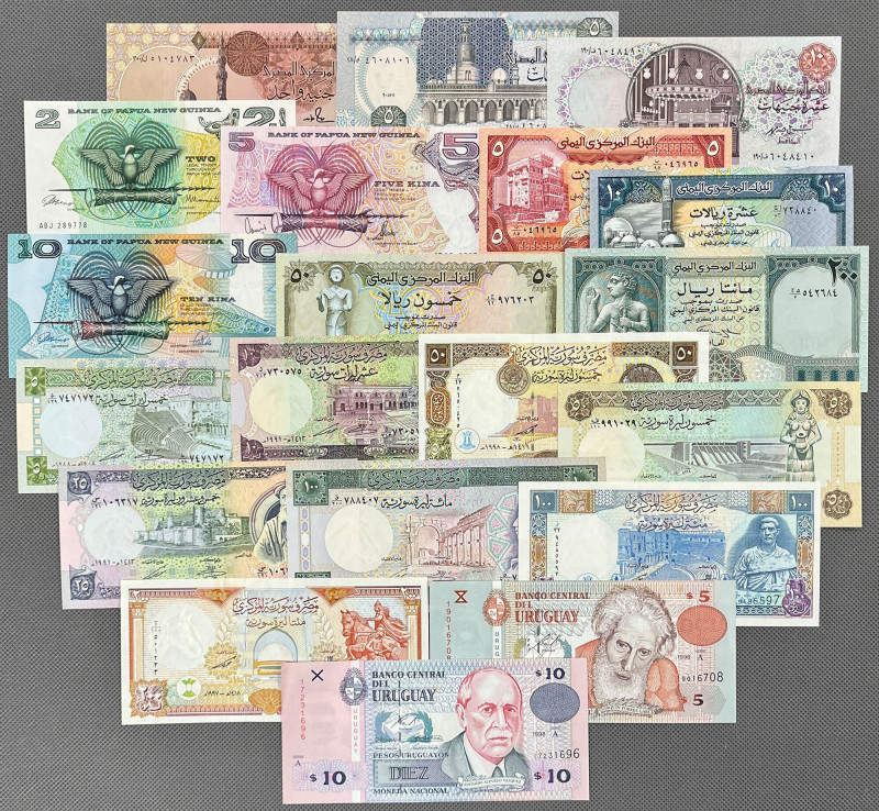 Lot of world banknotes (20pcs) 
Grade: 1, 1/AU 

WORLD PAPER MONEY