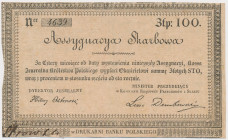 Powstanie Listopadowe, Asygnacja Skarbowa na 100 złotych 1831