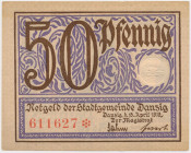 Gdańsk, 50 fenigów 1919 - fioletowy