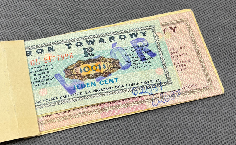 Pewex WZORY 1 cent - 100 dolarów 1969 - oryginalna książeczka Szerszy opis wkrót...