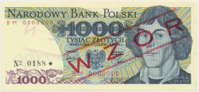 1.000 zł 1979 - WZÓR - BM 0000000 - No.0188