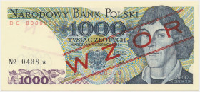 1.000 zł 1982 - WZÓR - DC 0000000 - No.0438