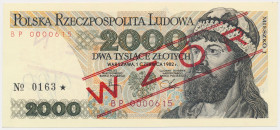 2.000 zł 1982 - WZÓR - BP 0000615 - No.0163
