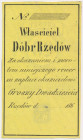 Dobra Rzędów, 20 groszy 186x - blankiet