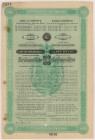 Kolej Galicyjska Karola Ludwika, ZAPIS DŁUGU (obligacja) na 5.000 zł 1890
