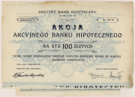 Akcyjny Bank Hipoteczny, 100 zł 1926