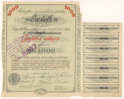Fabryka Gwoździ i Drutu ĆWIEK, 1.000 mkp 1921