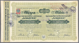 Galicyjskie Tow. Naftowe GALICYA, 200 kr 1910