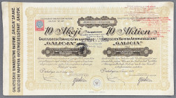 Galicyjskie Tow. Naftowe GALICJA, 10x 238 mkp 1924