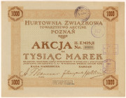 Hurtownia Związkowa w Poznaniu, Em.2, 1.000 mkp
