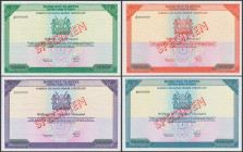 Central Bank of Kenya, SPECIMEN 10.000 - 500.000 Shillings (4szt)