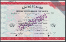 Gruzja, Georgian Housing Finance Corporation, SPECIMEN 10 Dollars 1994