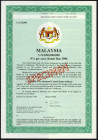 Malezja, SPECIMEN Obligacji 5.000 Dollars 1989