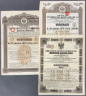 Rosja, zestaw obligacji 1869-1891 (3szt)
