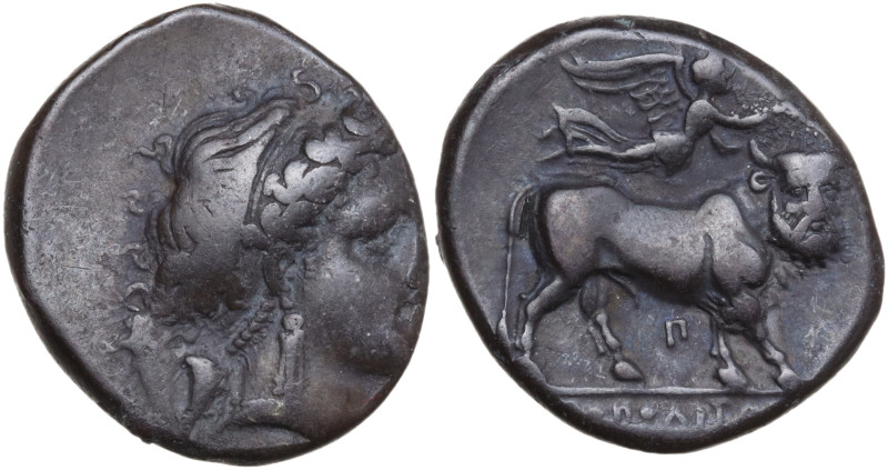 Italy, Campania, Neapolis. 300-275 BC. Man-Headed Bull Didrachm (19,5 mm, 7,2 g)...