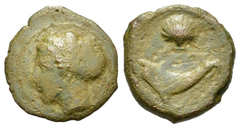 Sicily, Syracuse, Dionysios I. c. 405-367 BC. Æ Hemilitron. (17 mm, 3,2 g). Head...