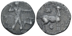Bruttium, Caulonia Third nomos circa 440-400 - Ex DNW sale 263, 2022, 204 (part of). From the Sir Gerard Clauson collection.