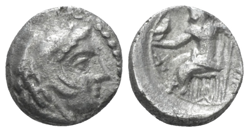 Kingdom of Macedon, Alexander III, 336-323 Babylon Obol circa 324-323, AR 8.00 m...