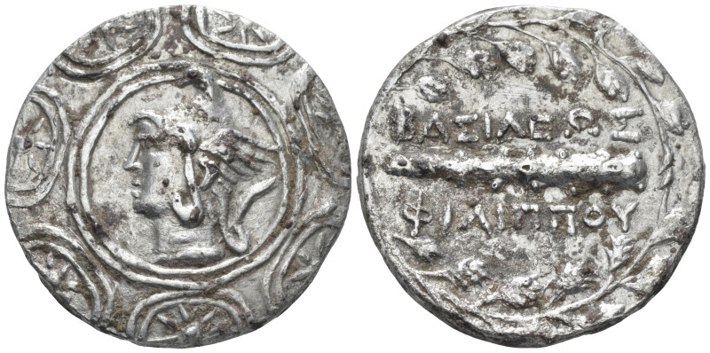 Kingdom of Macedon, Philip V, 221 – 179 Pella or Amphipolis Plated tetradrachm (...