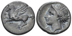 Corinthia, Corinth Drachm circa 345-307 - From a private British collection.