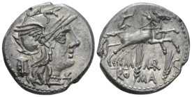 M. Marcius Mn. f. Denarius circa 134