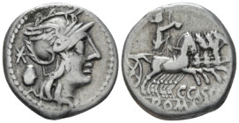 C. Cassius Longinus. Denarius circa 126