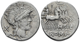Q. Curtius and M. Silanus Denarius 116 or 115
