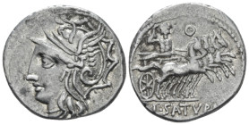 L. Appuleius Saturninus. Denarius circa 104