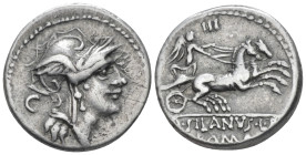 D. Iunius Silanus L.f. Denarius circa 91