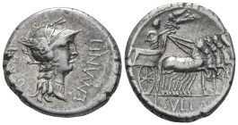 L. Cornelius Sulla Imperator with L. Manlius Torquatus Proquaestor Denarius mint moving with Sulla 82