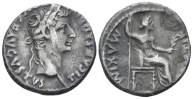 Tiberius, 14-37 Denarius Lugdunum circa 14-37 - From a private British collection.