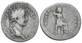 Tiberius, 14-37 Denarius Lugdunum circa 14-37