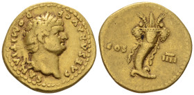 Domitian caesar, 81-96 Aureus Rome 76-77 - Ex Naville sale 70, 2021, 424.