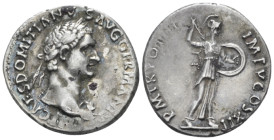 Domitian, 81-96 Plated denarius Rome 84