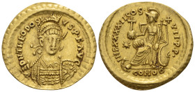 Theodosius II, 402-450 Solidus Constantinople circa 441-450