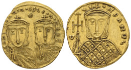 Constantine V Copronymus 741 – 775, with Leo IV from 751 Solidus Constantinople 756-764
