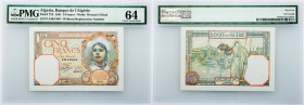 Algeria, 5 Francs 1941, PMG - Choice Uncirculated 64