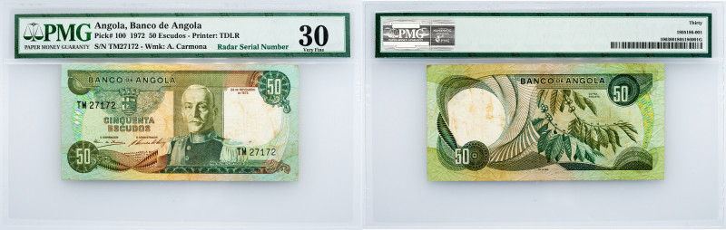 Angola, 50 Escudos 1972, PMG - Very Fine 30 Angola, 50 Escudos 1972, P# 100, Ban...