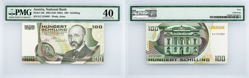 Austria, 100/-Shilling 1984, PMG - Extremely Fine 40 Austria, 100/-Shilling 1984...