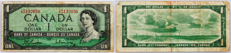 Canada, 1 Dollar 1954 Canada, 1 Dollar 1954, P# 74, Without Devil's face | VG
...