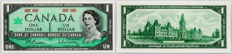 Canada, 1 Dollar 1967 Canada, 1 Dollar 1967, P# 84, Centennial of Canadian Confe...