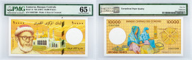 Comoros, 10,000 Francs 1997, PMG - Gem Uncirculated 65 EPQ