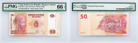 Congo Democratic Republic , 50 Francs 2013, PMG - Gem Uncirculated 66 EPQ