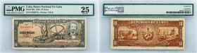 Cuba, 10 Pesos 1958, PMG - Very Fine 25